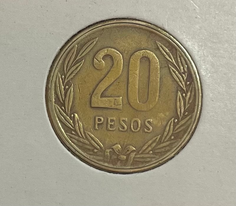 20 pesos Colombia 1984, Ophalen of Verzenden, Zuid-Amerika