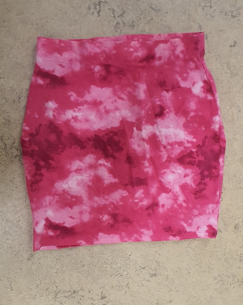 C&A rok M fel roze tie dye stretch, Maat 38/40 (M), Zwart, Ophalen of Verzenden, Zo goed als nieuw