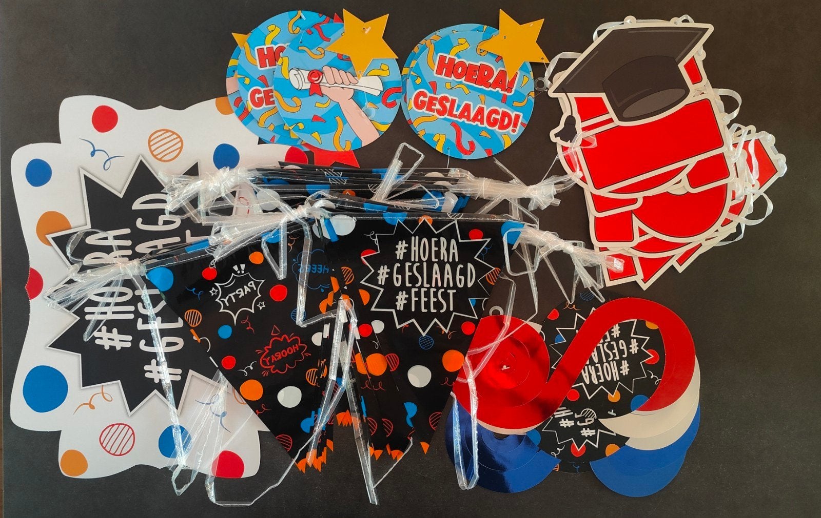 Slingers geslaagd, Ophalen of Verzenden, Zo goed als nieuw, Versiering, Overige