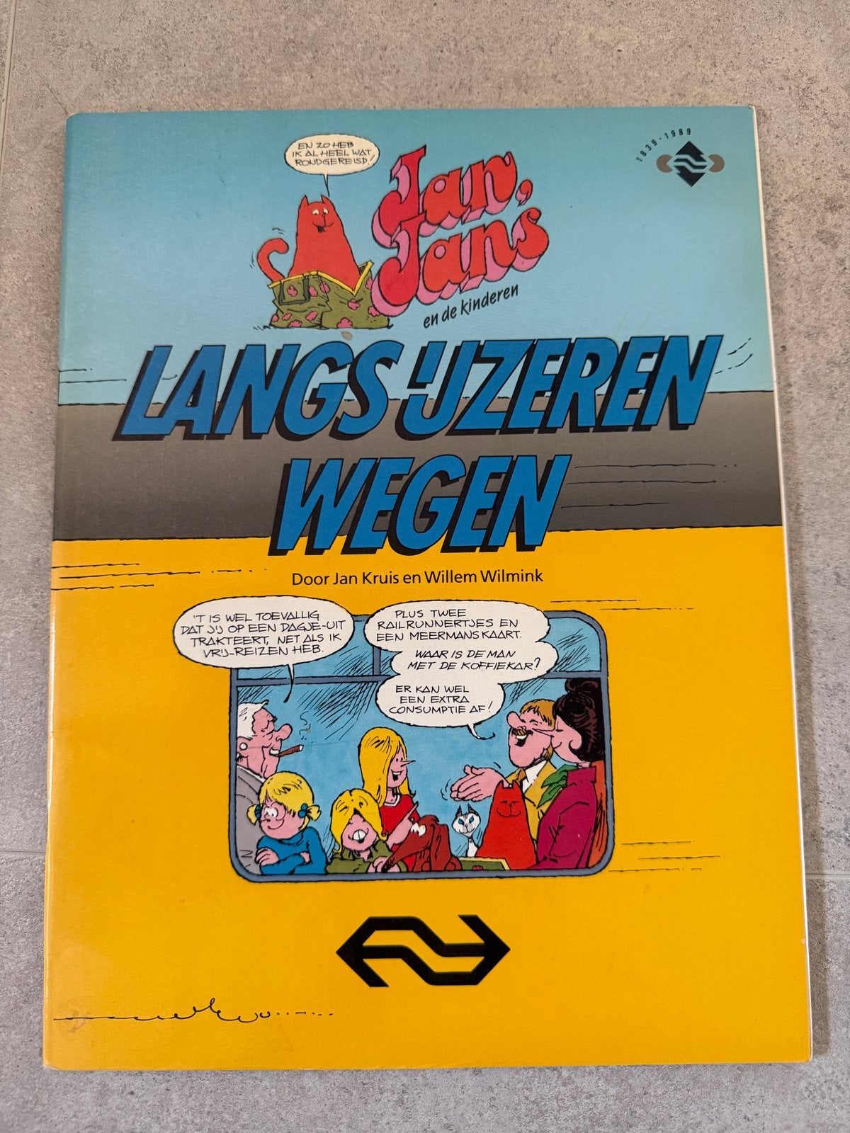 Jan, Jans en de kinderen - Langs ijzeren wegen (1989), Eén stripboek, Ophalen of Verzenden, Zo goed als nieuw
