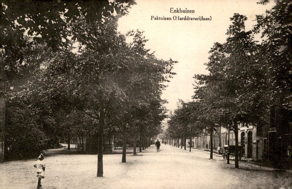 Enkhuizen Pakhuizen (Harddraverijlaan # 284, Verzenden, 1920 tot 1940, Gelopen, Noord-Holland