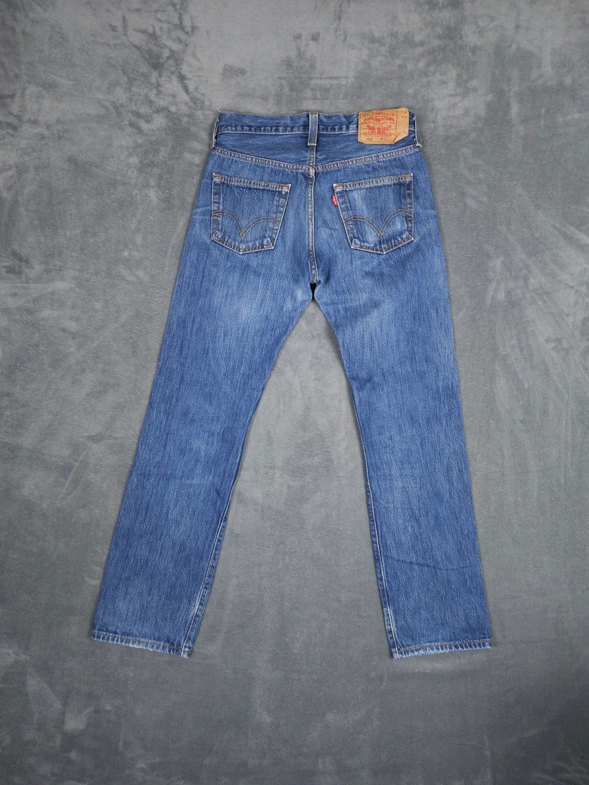 Levis 501 Broek W30 L32 Straight Fit Blauw Denim Jeans

Co, Levi's, ., W32 (confectie 46) of kleiner, Zo goed als nieuw