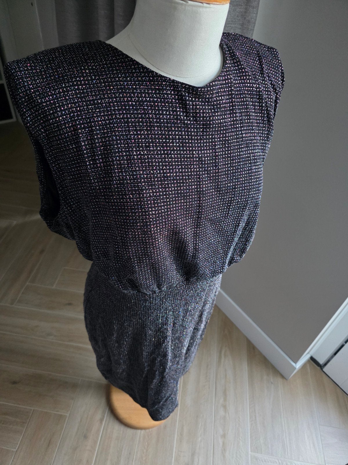 Ms mode studio mooie jurk glitter maat 44 zie info, Ophalen of Verzenden, Zo goed als nieuw, Maat 42/44 (L)
