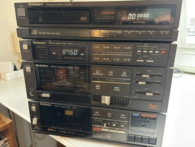 Technics Stereo Toren incl. Bose Acoustimass 3, Gebruikt, Cd-speler, Losse componenten, Ophalen