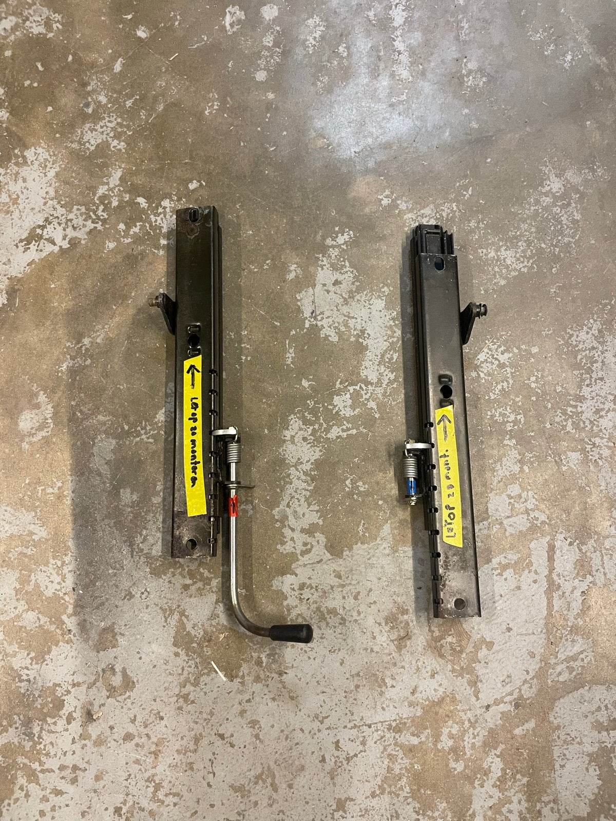 Stoelrails Lancia Beta - Set links, Auto-onderdelen, Ophalen of Verzenden, Gebruikt, Lancia