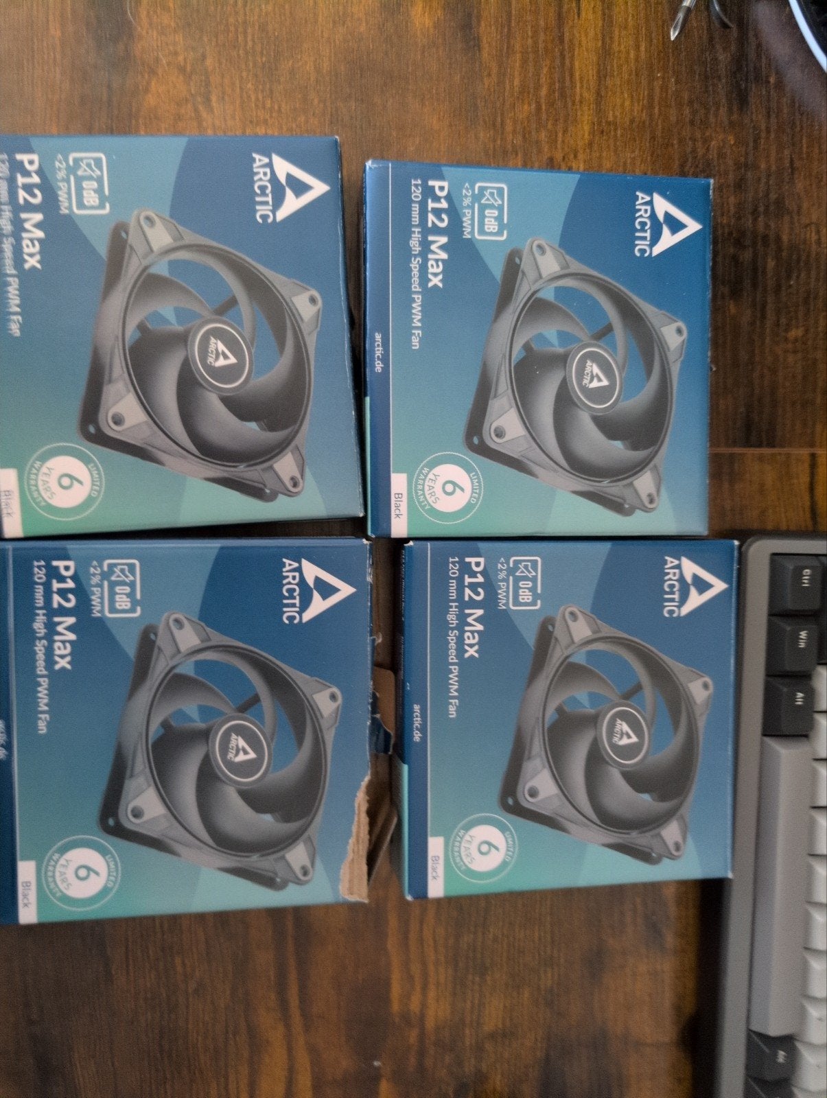 4x Arctic P12 Max Fans - Goede Conditie, Ophalen of Verzenden, Gebruikt