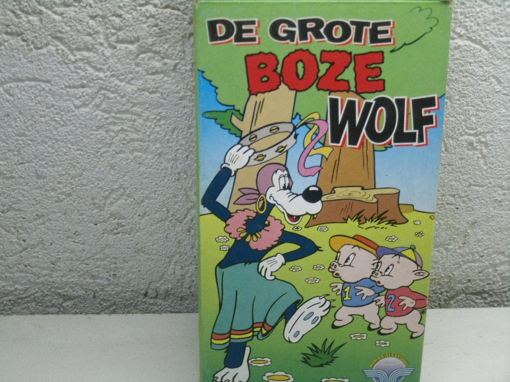 vhs 9a de grote boze wolf, Cd's en Dvd's, VHS | Kinderen en Jeugd, Alle leeftijden, Ophalen of Verzenden, Zo goed als nieuw