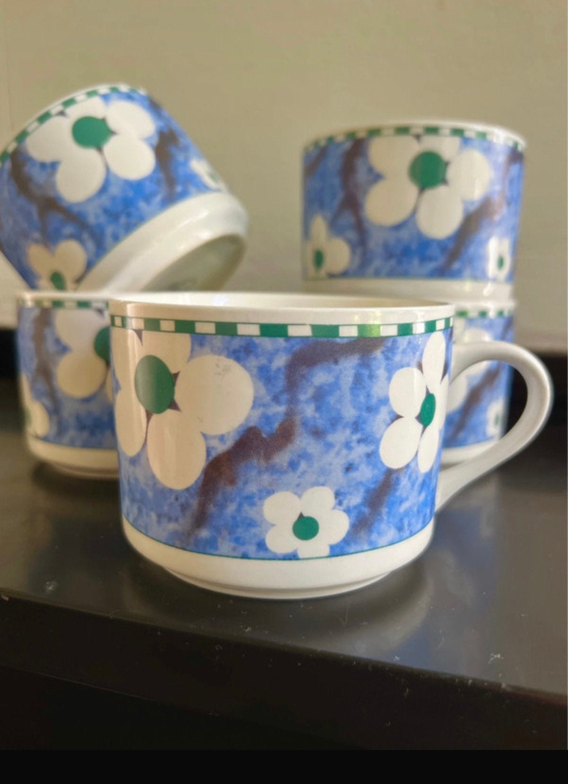 5 x Vintage L. Dake&Co kopjes, Ophalen of Verzenden