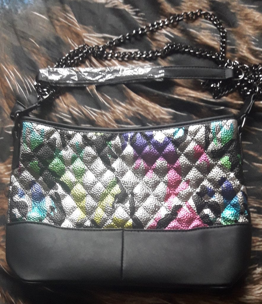 Metallic handtas met ketting als hengsel *gloednieuw*, Ophalen of Verzenden, Nieuw, Handtas