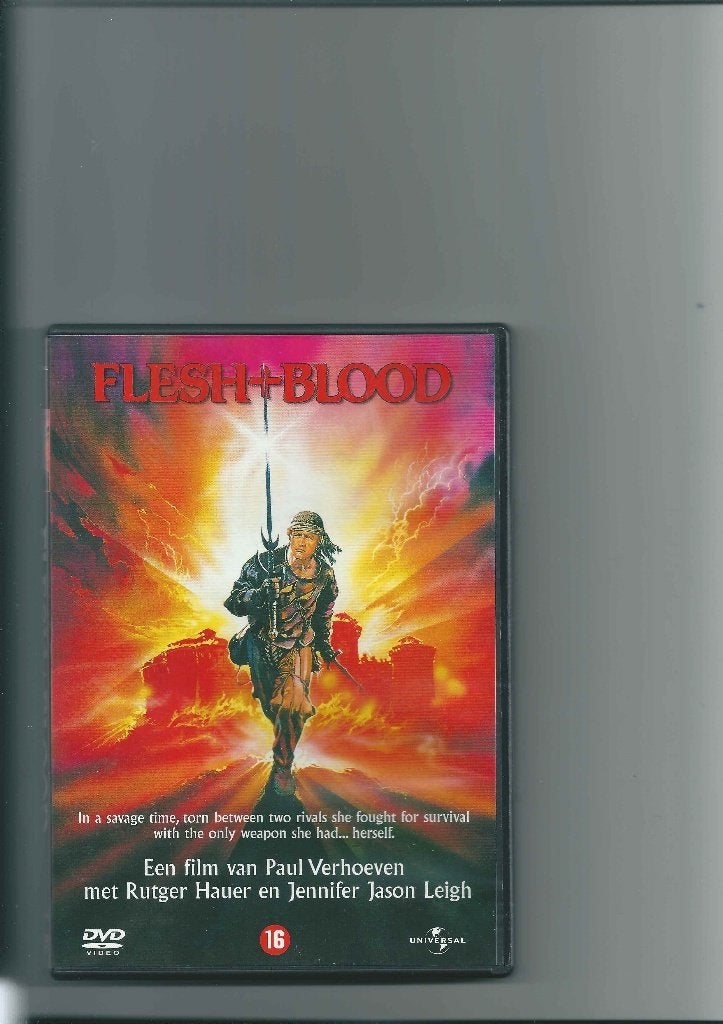 Flesh+Blood (Paul Verhoeven 1985), Cd's en Dvd's, Vanaf 16 jaar, Ophalen of Verzenden, Zo goed als nieuw, 1980 tot 2000