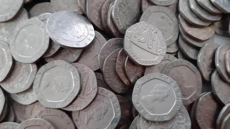 250 Gram 20 pence Verenigd Koninkrijk, Postzegels en Munten, Munten | Europa | Niet-Euromunten, Ophalen of Verzenden, Overige landen