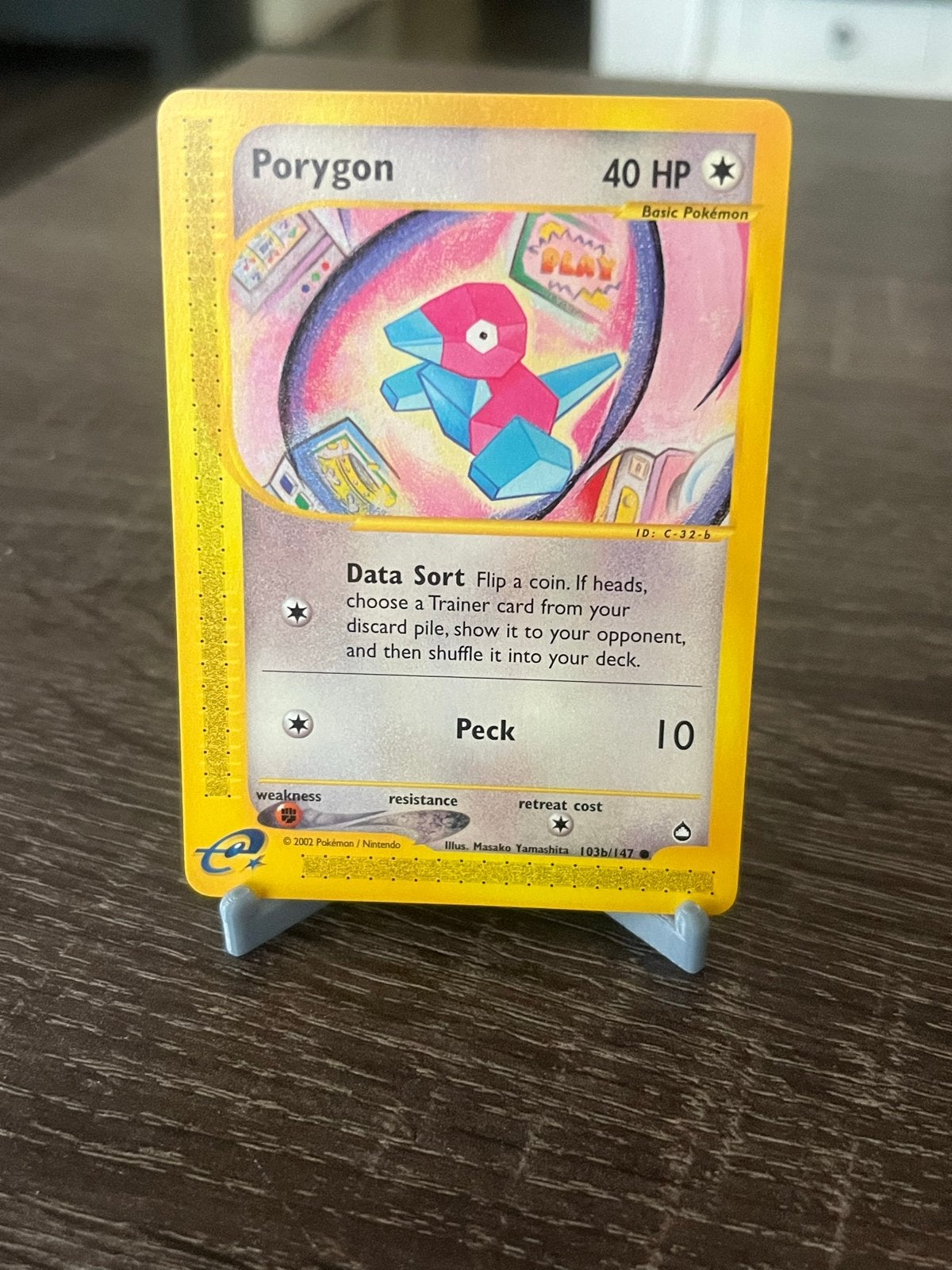 Porygon (103b/147) - Aquapolis - EX, Ophalen of Verzenden, Zo goed als nieuw, Losse kaart