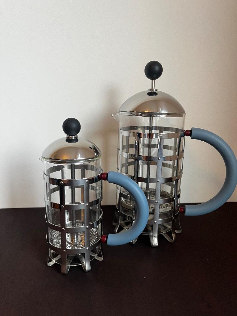 Alessi cafetière / french press 8 kops, Overige modellen, Gemalen koffie, Ophalen of Verzenden, Zo goed als nieuw
