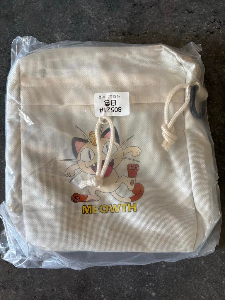 Pokémon Meowth Tasje - Nieuw in Verpakking, Sieraden, Tassen en Uiterlijk, Ophalen of Verzenden, Zo goed als nieuw