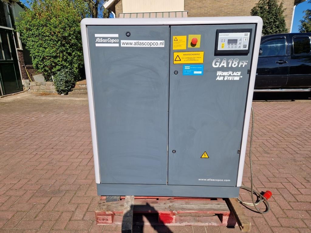 Atlas Copco GA 18 FF Compressor - Werkplaats Lucht Systeem, Ophalen
