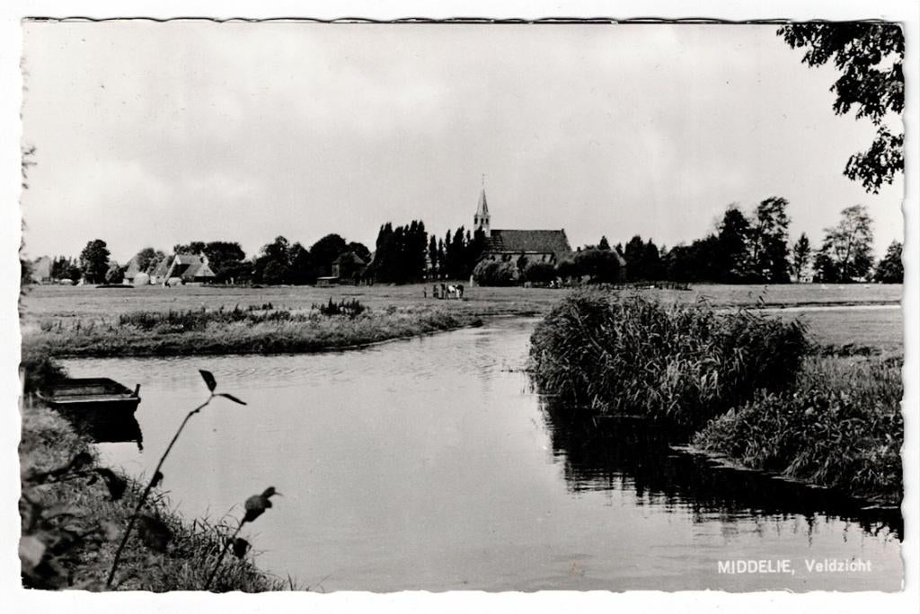Middelie 1980. Fotokaart van Veldzicht., Ophalen of Verzenden, 1980 tot heden, Gelopen, Noord-Holland