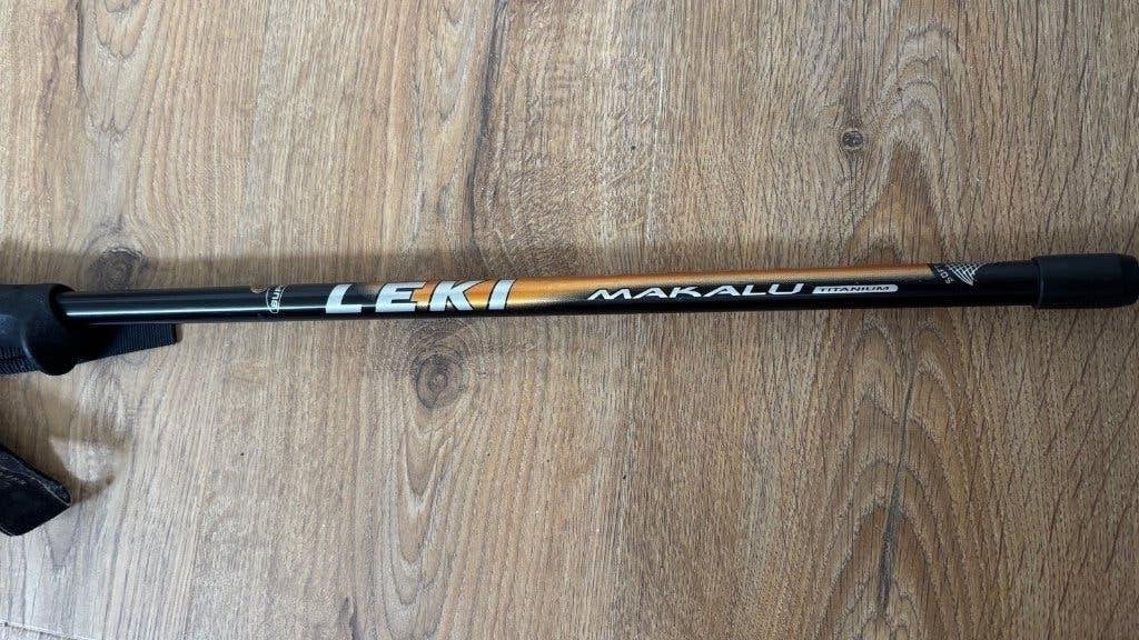 Leki Makalu Ultralite Titanium Soft Antishock wandelstokken, Sport en Fitness, Bergsport en Wandelen, Ophalen, Gebruikt, Wandelstok