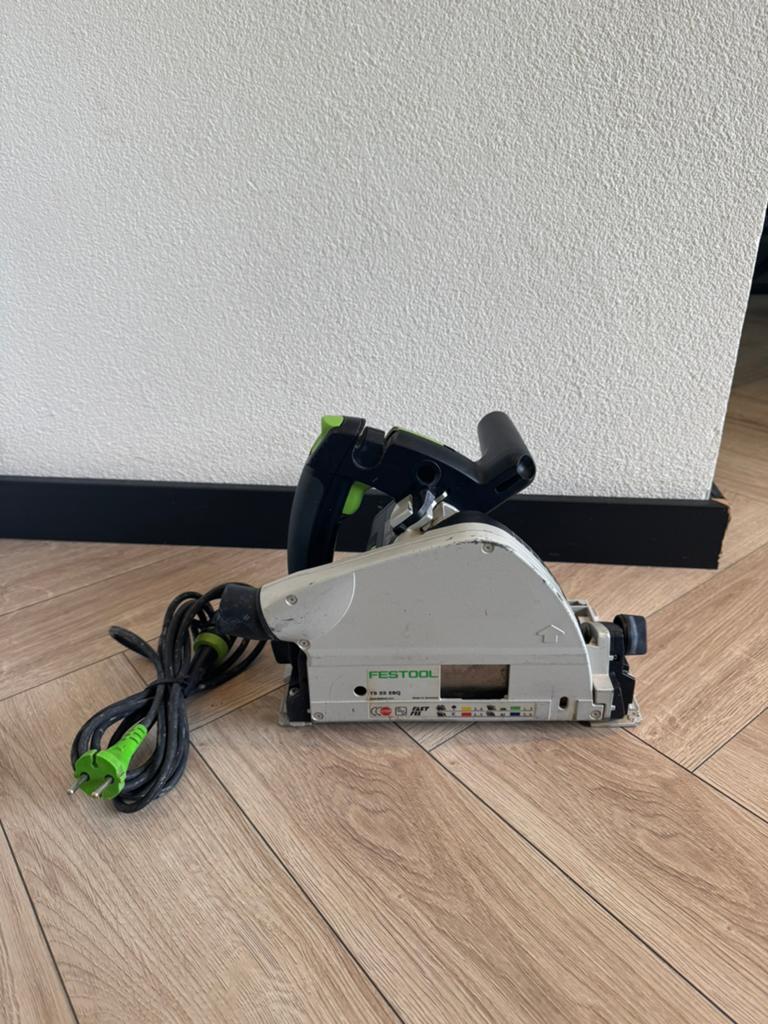 Festool ts 55 ebq invalzaag, Ophalen, Gebruikt, Invalzaag, 30 tot 70 mm