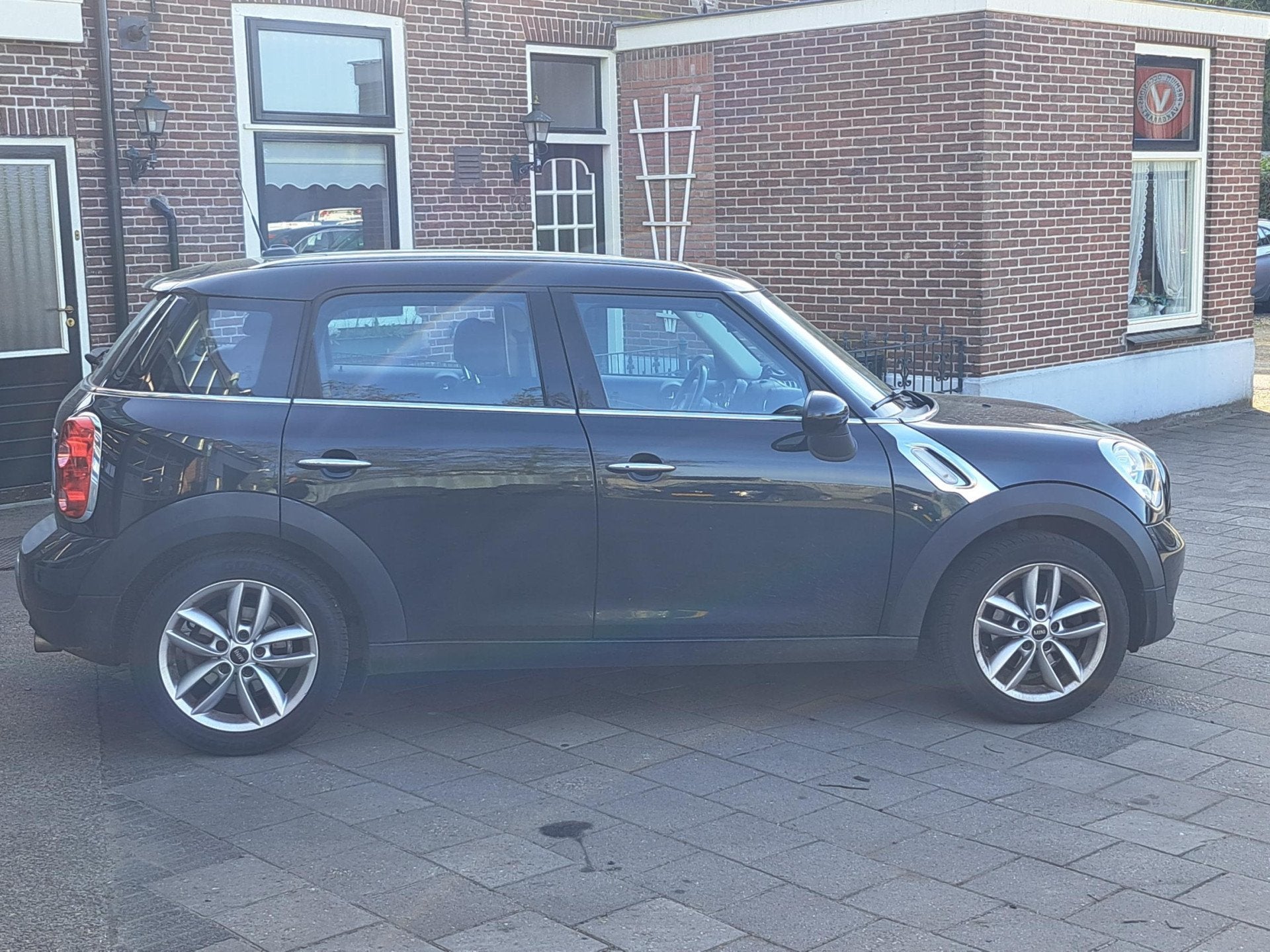 MINI Countryman 1.6 Cooper Chili Panodak/Leder-stof/PDC, Voorwielaandrijving, Gebruikt, Leder en Stof, SUV of Terreinwagen