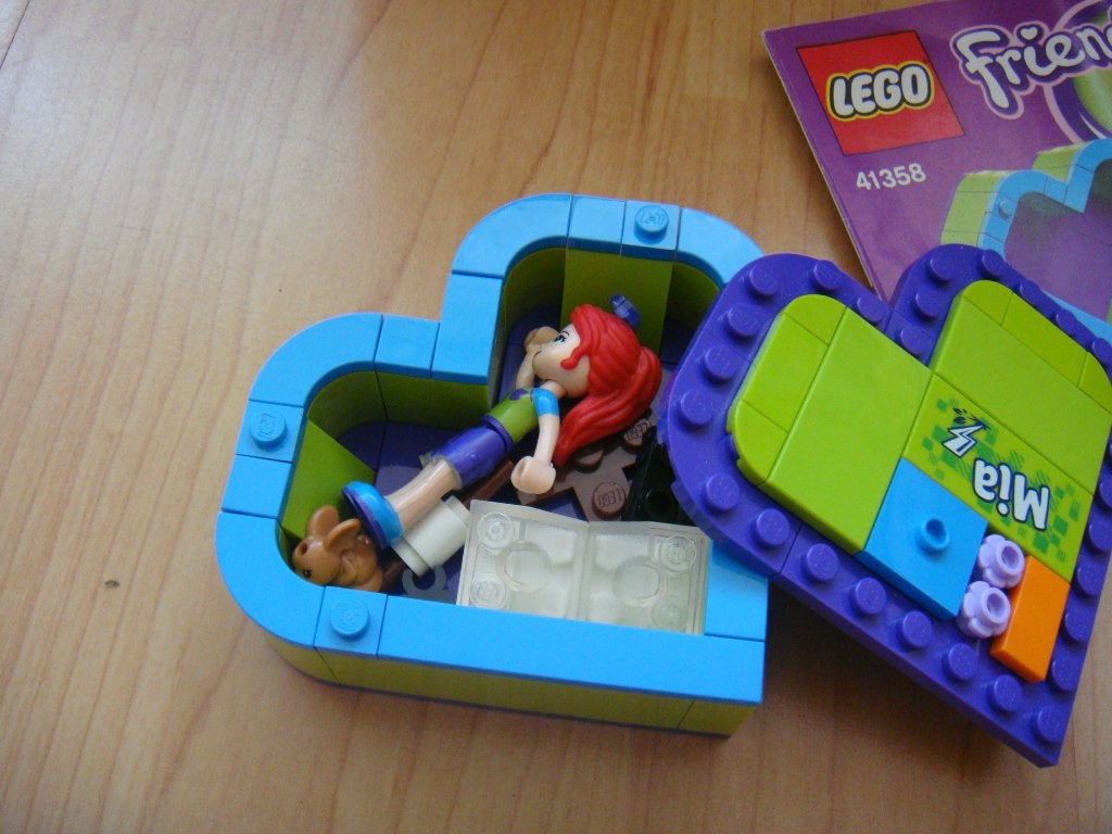 Lego Friends 41358 (Mia’s Hartvormige Doos) compleet ZGAN, Compleet, Lego, Friends, Ophalen of Verzenden
