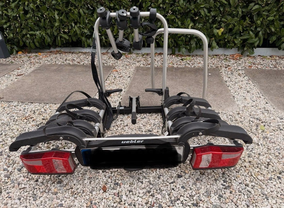Uebler P32S, 4 fietsen, kantelbaar, 54kg, elektrische fiets, 3 fietsen of meer, Elektrische fiets, Ophalen of Verzenden, Zo goed als nieuw