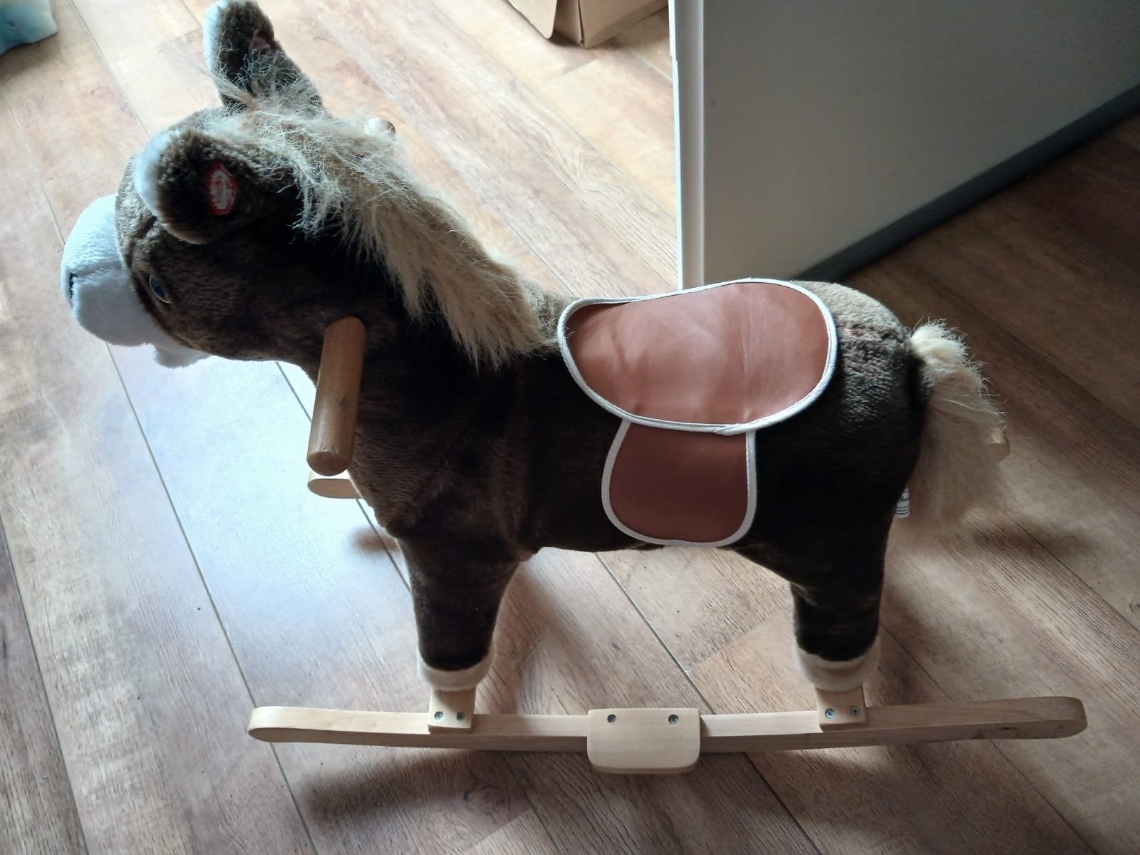 Schattig hobbelpaard in de vorm van een ezel, Ophalen of Verzenden, Gebruikt, Jongen of Meisje