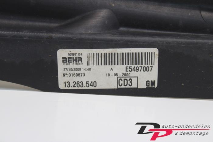 Koelvin van een Opel Corsa, Gebruikt, -, -, Opel