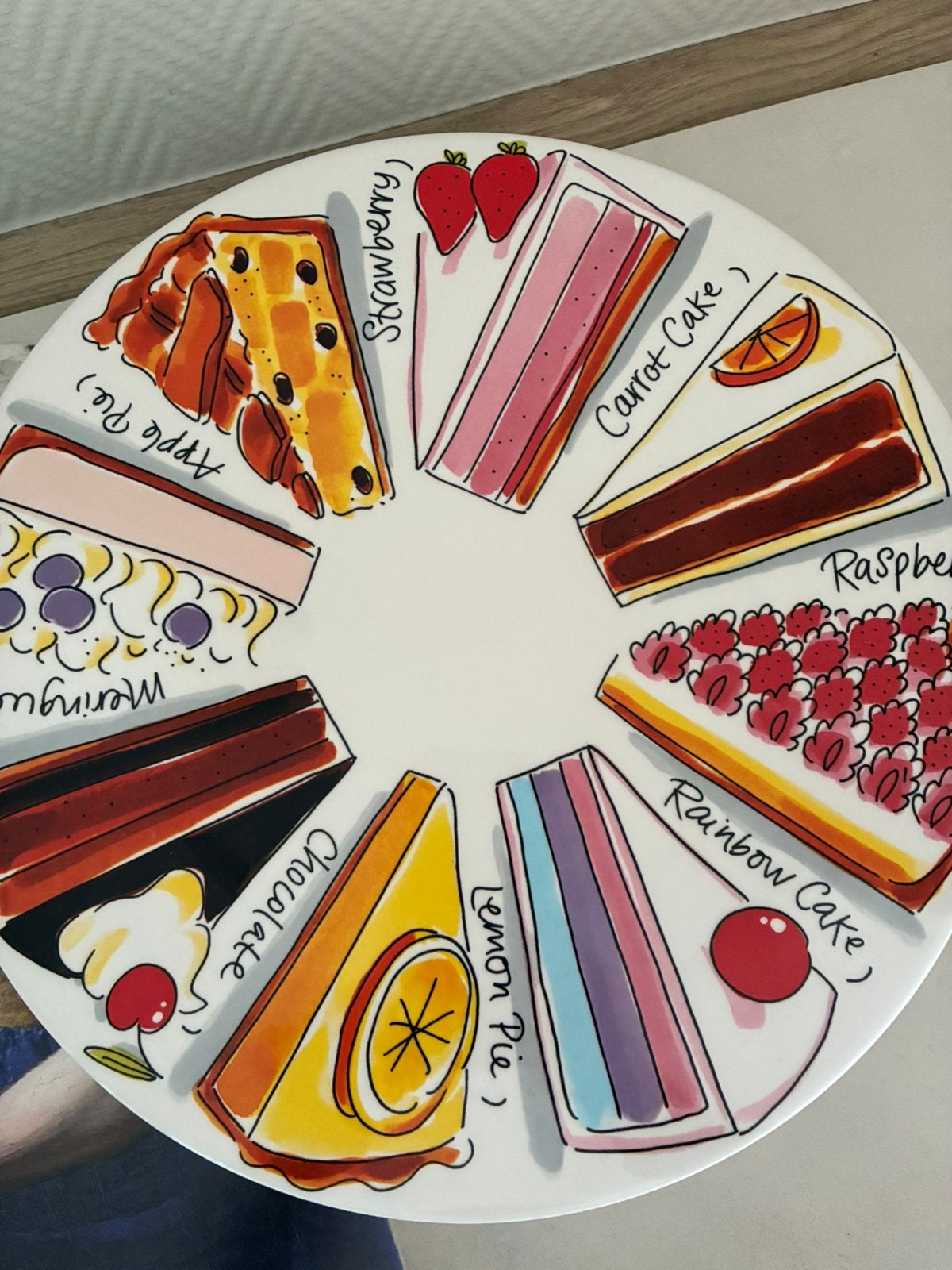 Blond Amsterdam taartplateau, groot (33 cm), Ophalen, Zo goed als nieuw, Aardewerk, Bord(en)