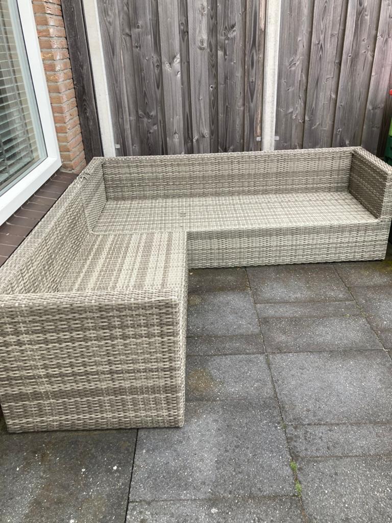 Mooie loungeset, Tuin en Terras, Tuinsets en Loungesets, Ophalen, 5 zitplaatsen, Kunststof, Gebruikt