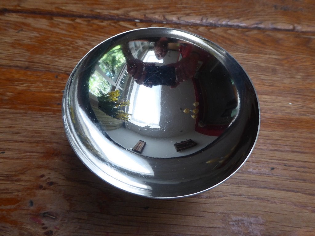 6 vintage rvs dessertcoupes/schaaltjes, Ophalen of Verzenden