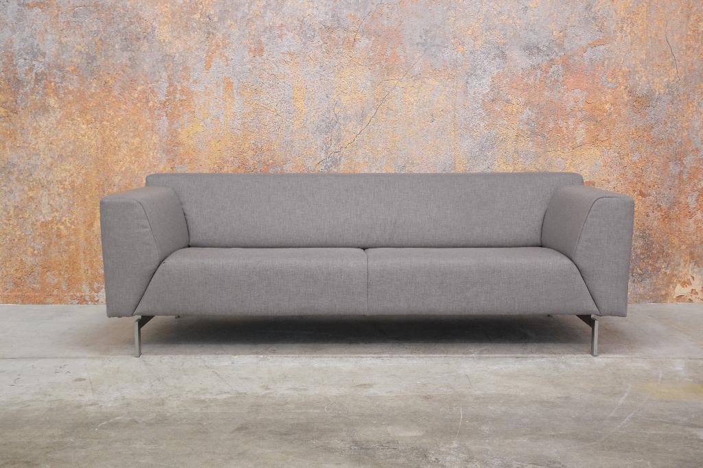 Als NIEUW fraaie stoffen Rolf Benz Linea design bank, Driepersoons, 75 tot 100 cm, Zo goed als nieuw, Rechte bank