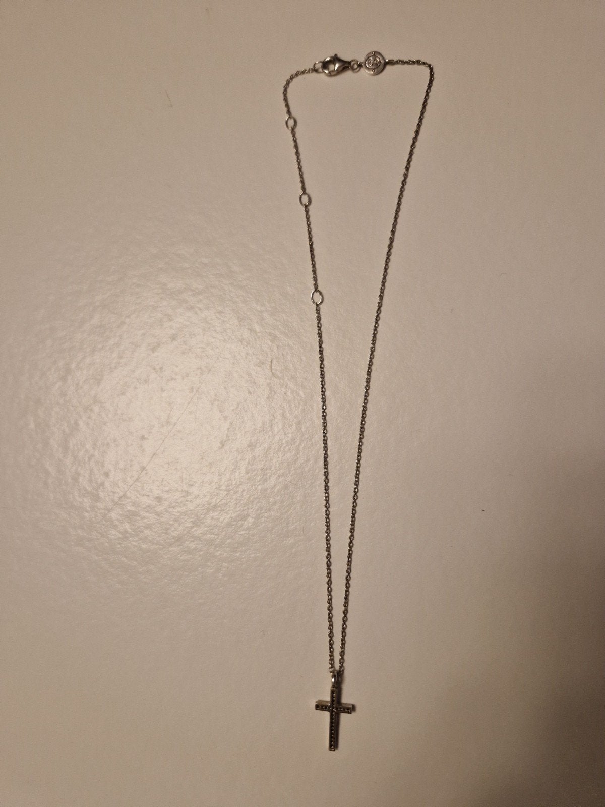 Ti Sento Zilveren Ketting met kruishanger, Verstelbaar, Ophalen of Verzenden, Zo goed als nieuw, Zilver