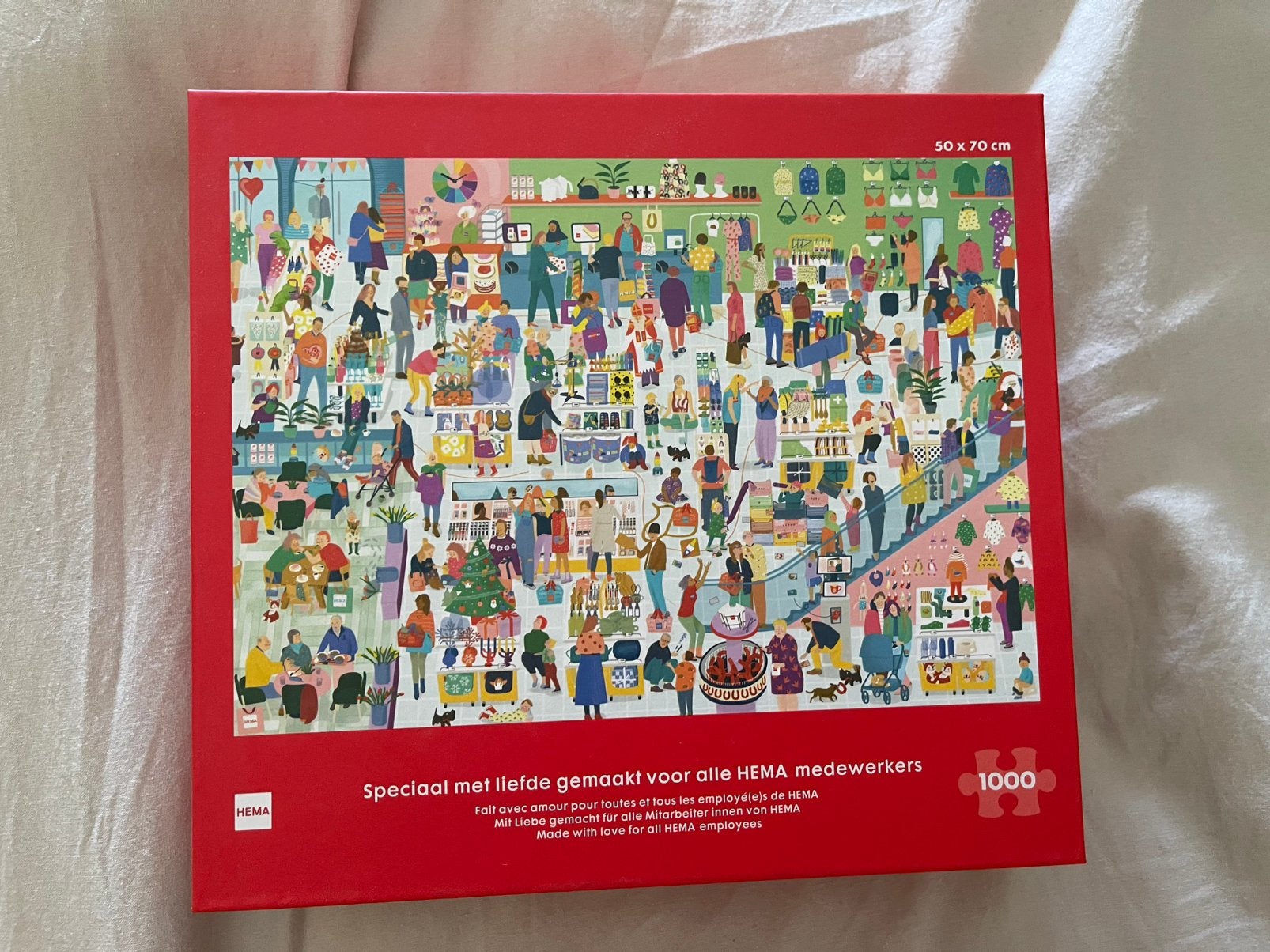 Puzzel Hema 1000 stukjes limited edition, Hobby en Vrije tijd, Denksport en Puzzels, Ophalen of Verzenden, 500 t/m 1500 stukjes