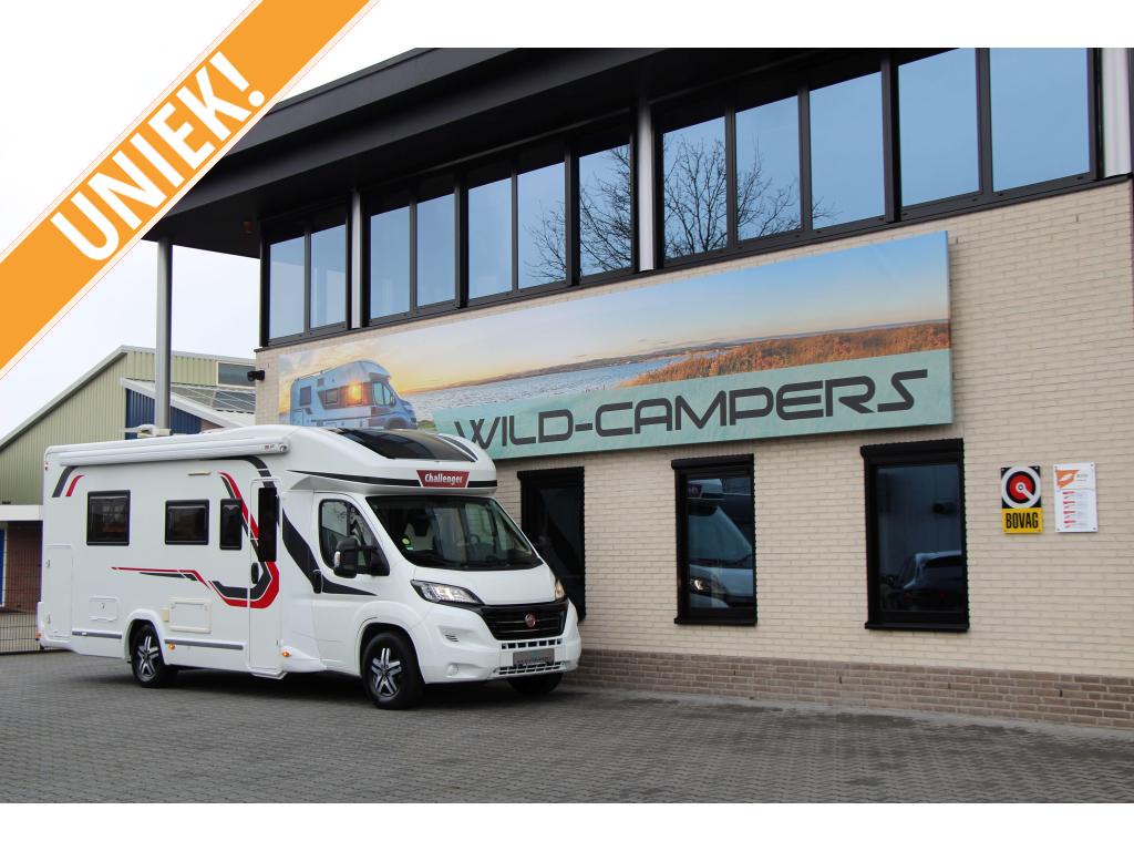 Challenger Mageo 391 Rondzit - 2x hefbed, Caravans en Kamperen, Luifel, Chemisch toilet, Fiat, Bedrijf