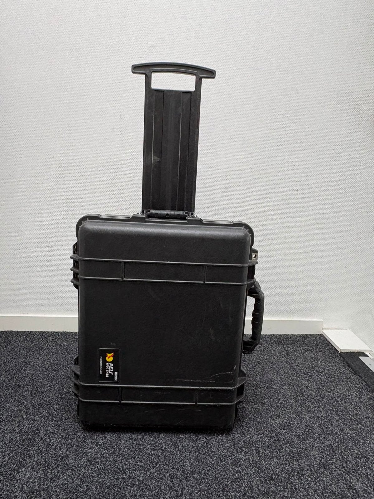 Pelicase 1560 Trolley - Robuuste Transportkoffer, Ophalen, 30 cm of meer, Gebruikt, Zwart