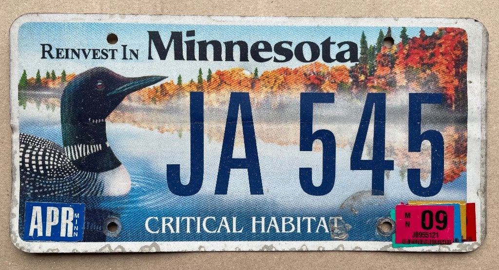 Kentekenplaat USA Minnesota special nummerplaat, Ophalen of Verzenden, Gebruikt