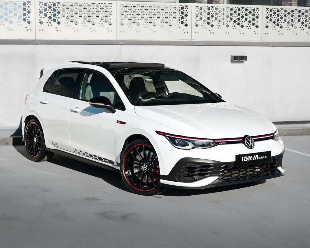 VW Golf GTI Clubsport 45| AKRA | PANO | DDC | LEER | H&K, Auto's, Zwart, 4 cilinders, 1984 cc, Wit