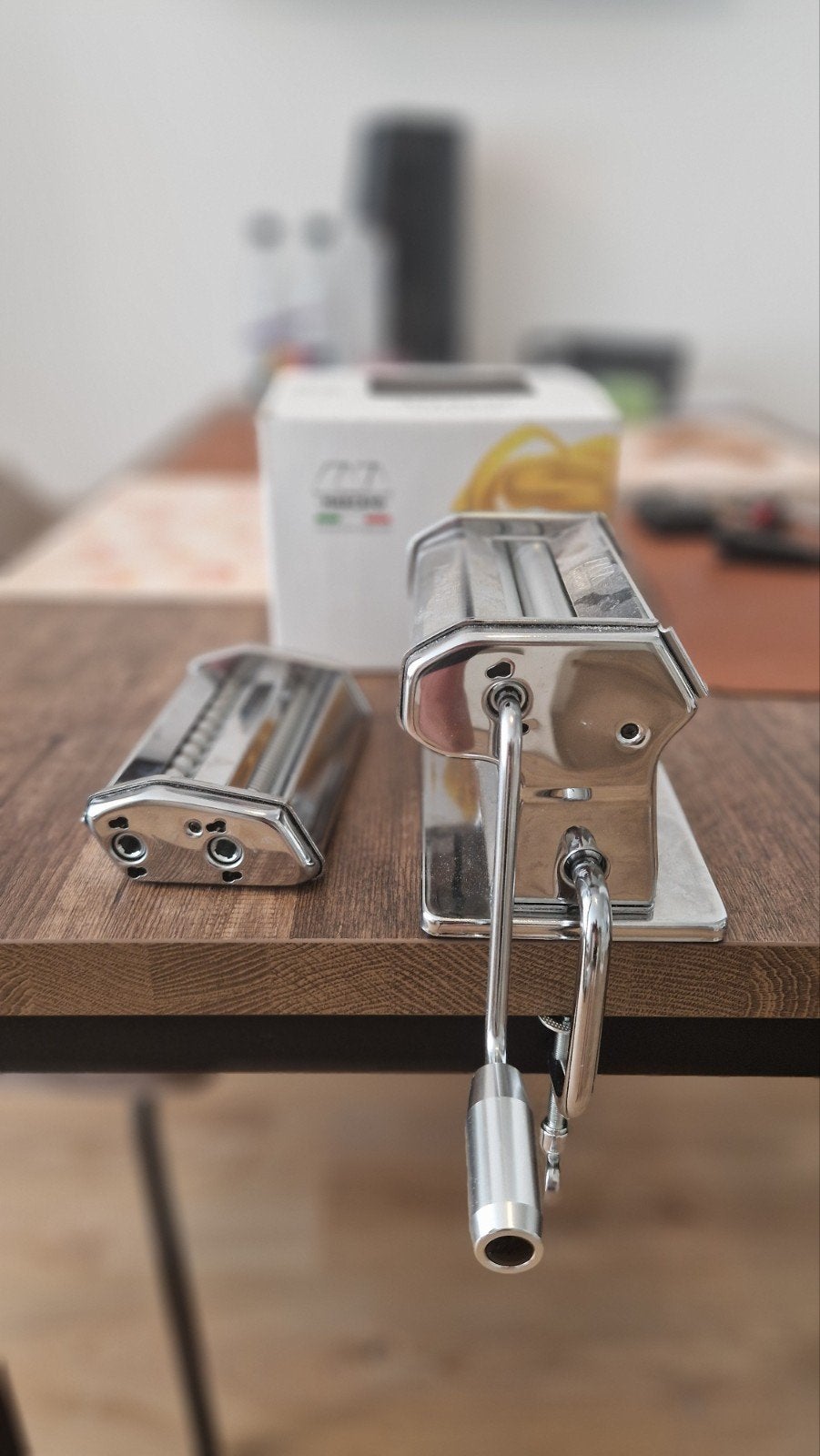Marcato Atlas 150 Pasta Machine, Zilver, Ophalen of Verzenden, Zo goed als nieuw, Metaal