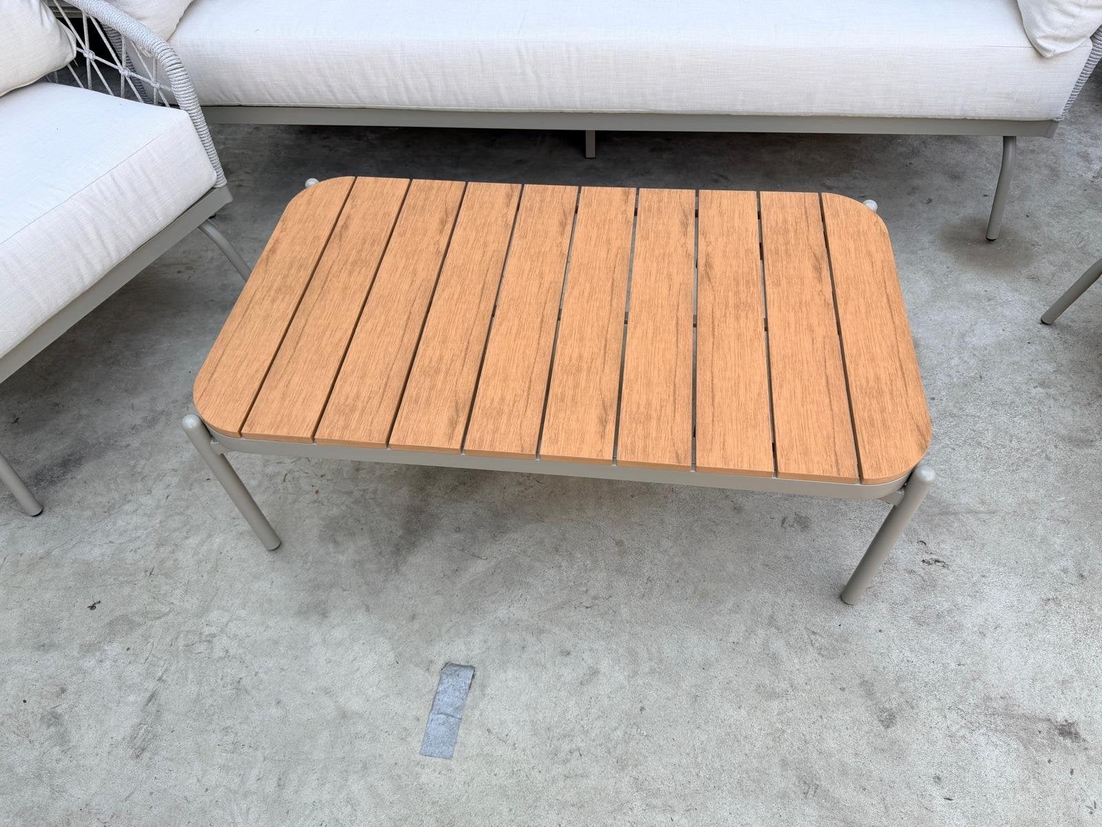 Complete Loungeset met Bank, 2 Stoelen en Bijzettafel, Tuin en Terras, Tuinsets en Loungesets, Ophalen, 4 zitplaatsen, Loungeset
