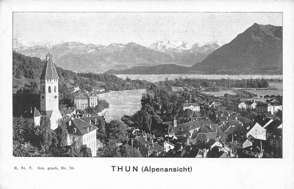 702-108-007 Thun (Alpenansicht), Verzenden, Voor 1920, Overig Europa