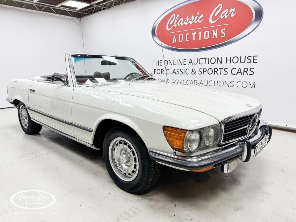 Mercedes-benz SL-KLASSE 450 SL  - ONLINE AUCTION, Auto's, Oldtimers, Automaat, Wit, Mercedes-Benz, Bedrijf