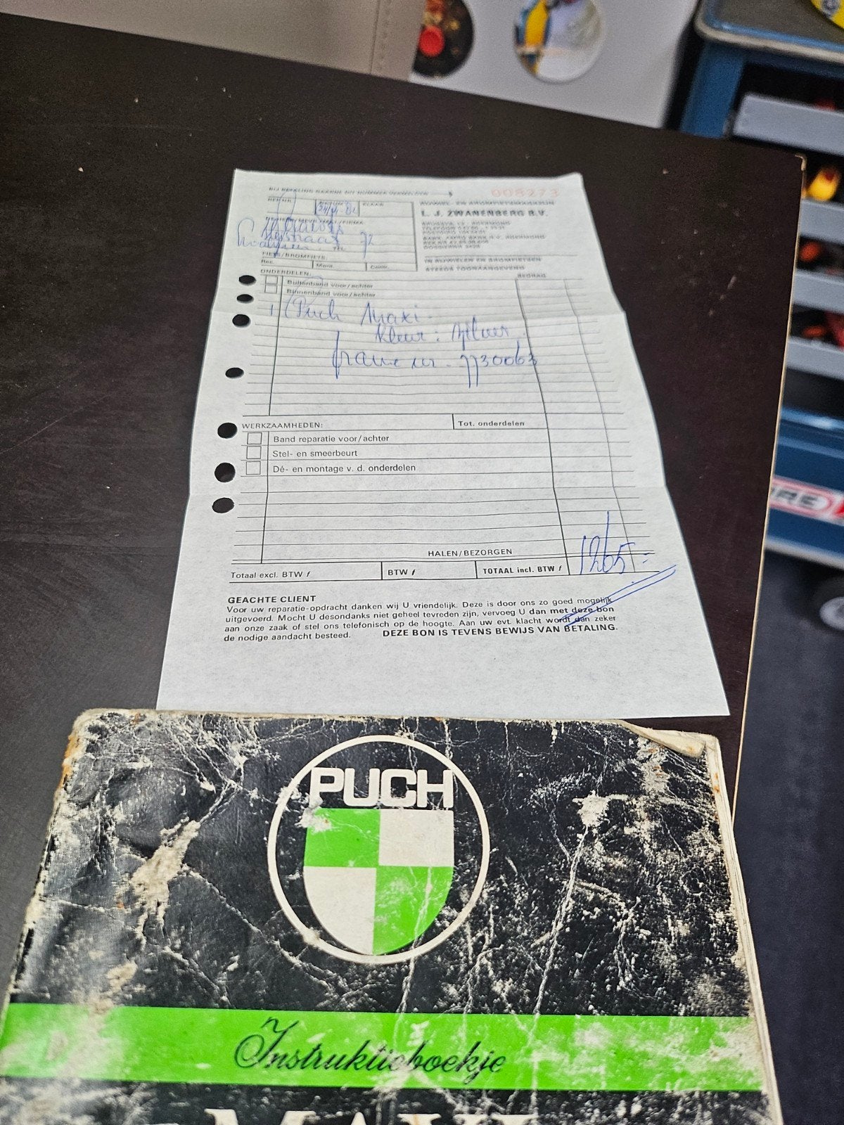 Puch Maxi Super- Instructieboekje, Ophalen of Verzenden, Gebruikt, Maxi