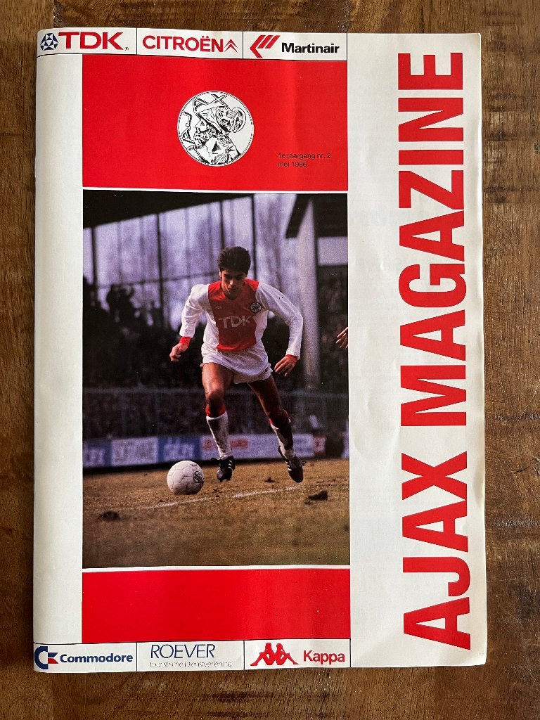 Ajax Magazine - 1e jaargang nr. 2 - Mei 1986, Ophalen of Verzenden, Zo goed als nieuw, Ajax, Boek of Tijdschrift