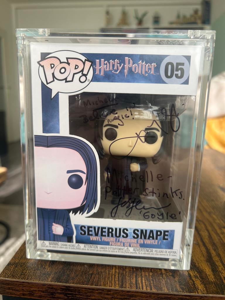 Funko Pop! Harry Potter Severus Snape Gesigneerd, Ophalen, Zo goed als nieuw