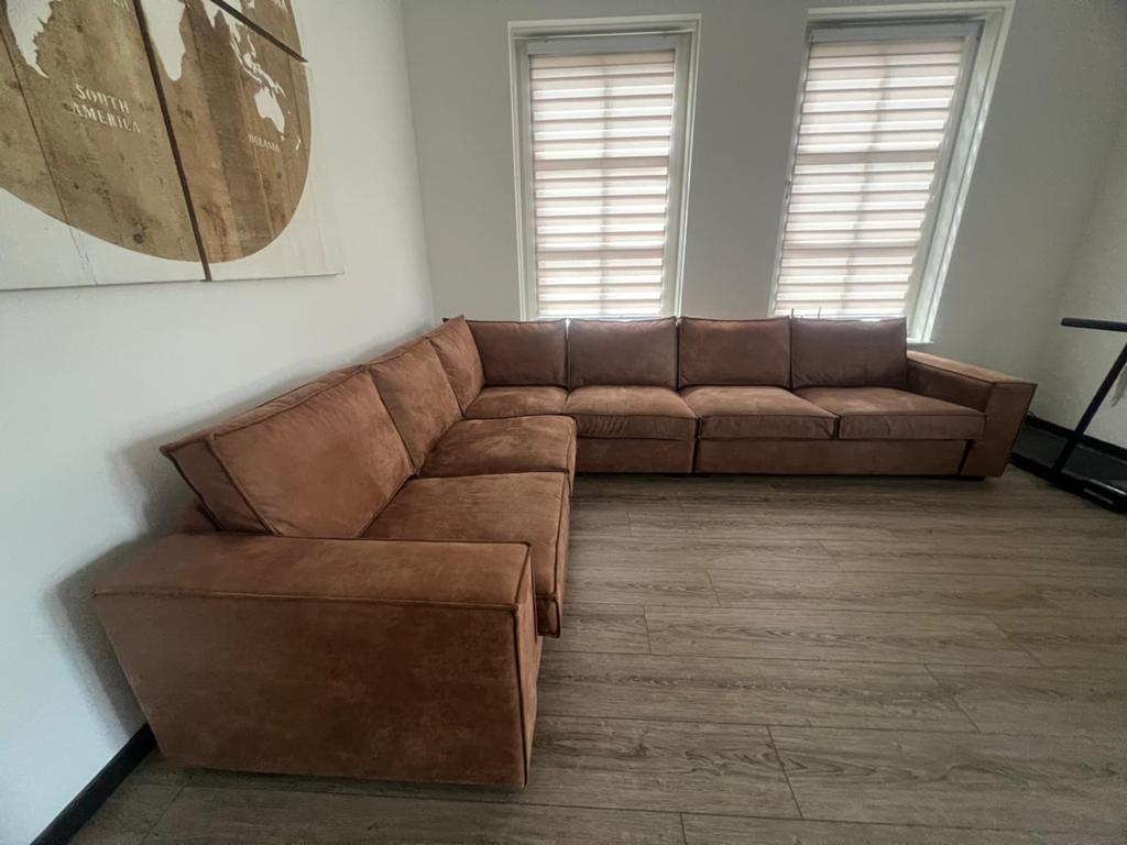 Hoekbank te koop!, Huis en Inrichting, Banken | Bankstellen, Ophalen, Hoekbank, 300 cm of meer, Zo goed als nieuw