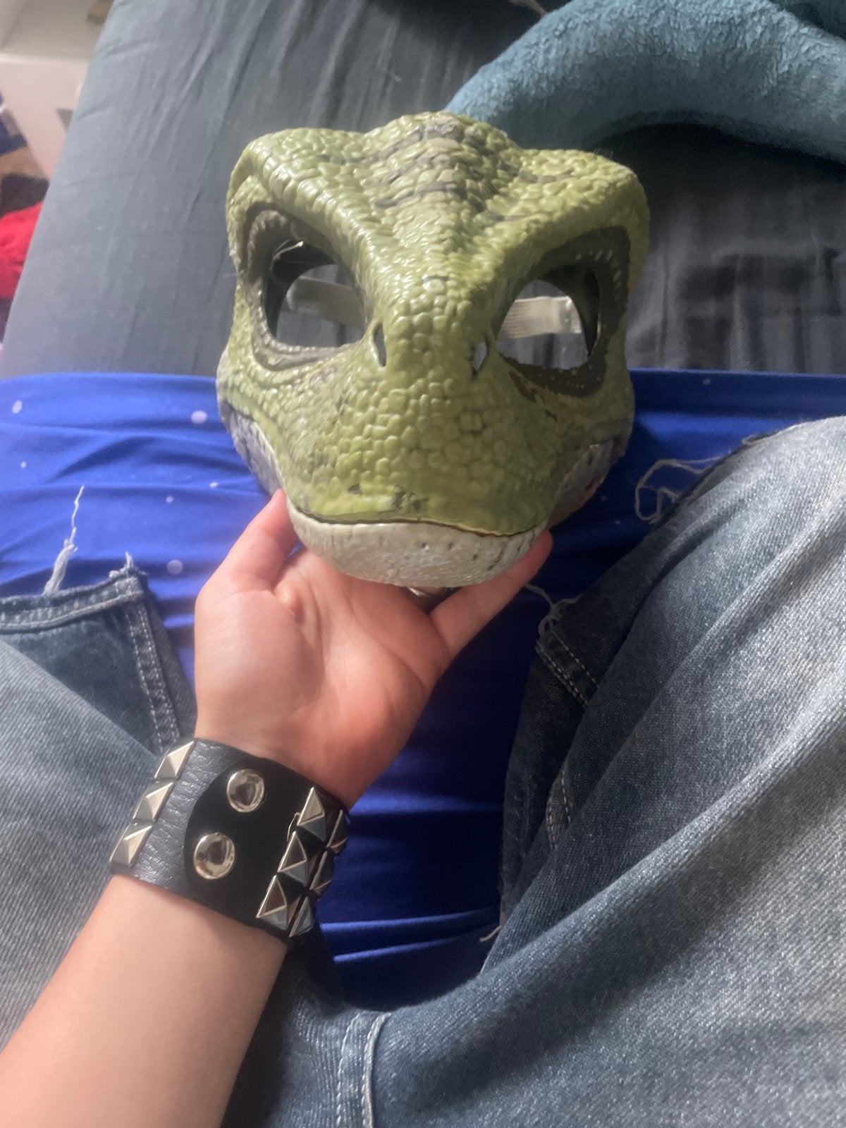 Dinosaurus Masker - Realistisch Raptor Kostuum Accessoire, Hobby en Vrije tijd, Kostuums, Theaterbenodigdheden en LARP, Gebruikt
