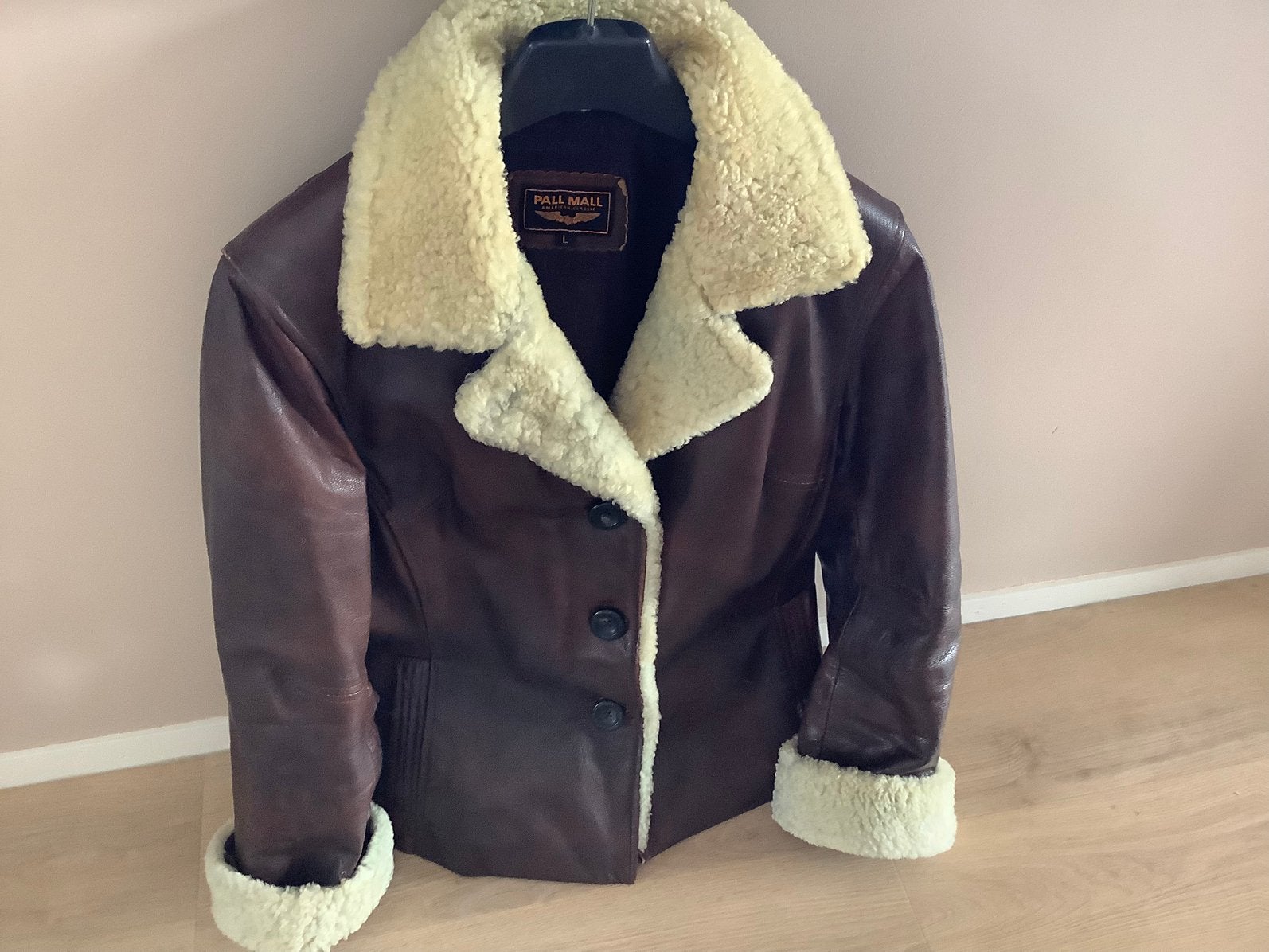 Pall Mall leren jas –, Kleding | Heren, Ophalen of Verzenden, Gedragen, Maat 52/54 (L), Bruin