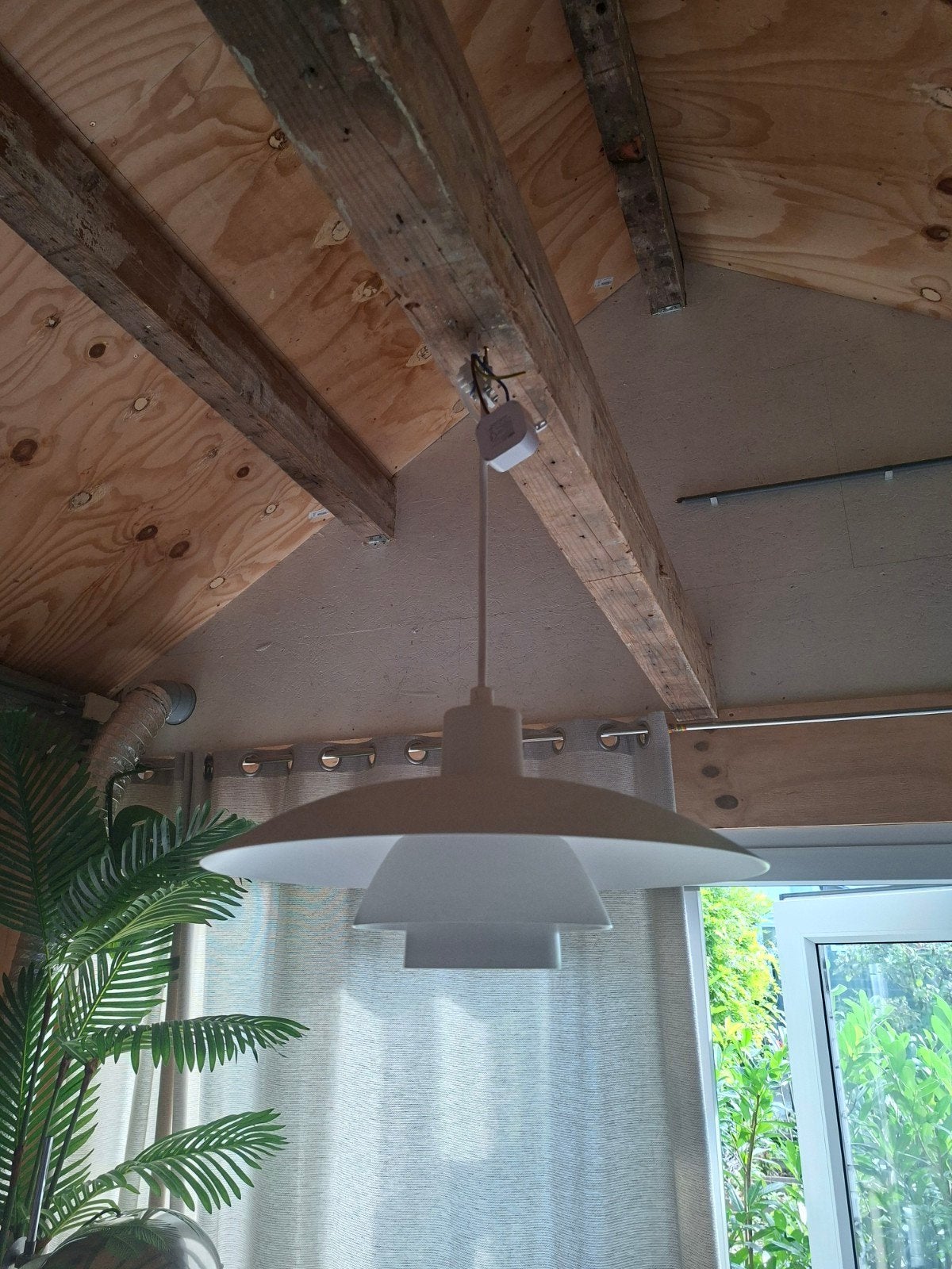 Louis Poulsen PH 4/3 hanglamp 3 stuks wit, Ophalen of Verzenden, Gebruikt, Metaal, Deens design, Mid-century modern