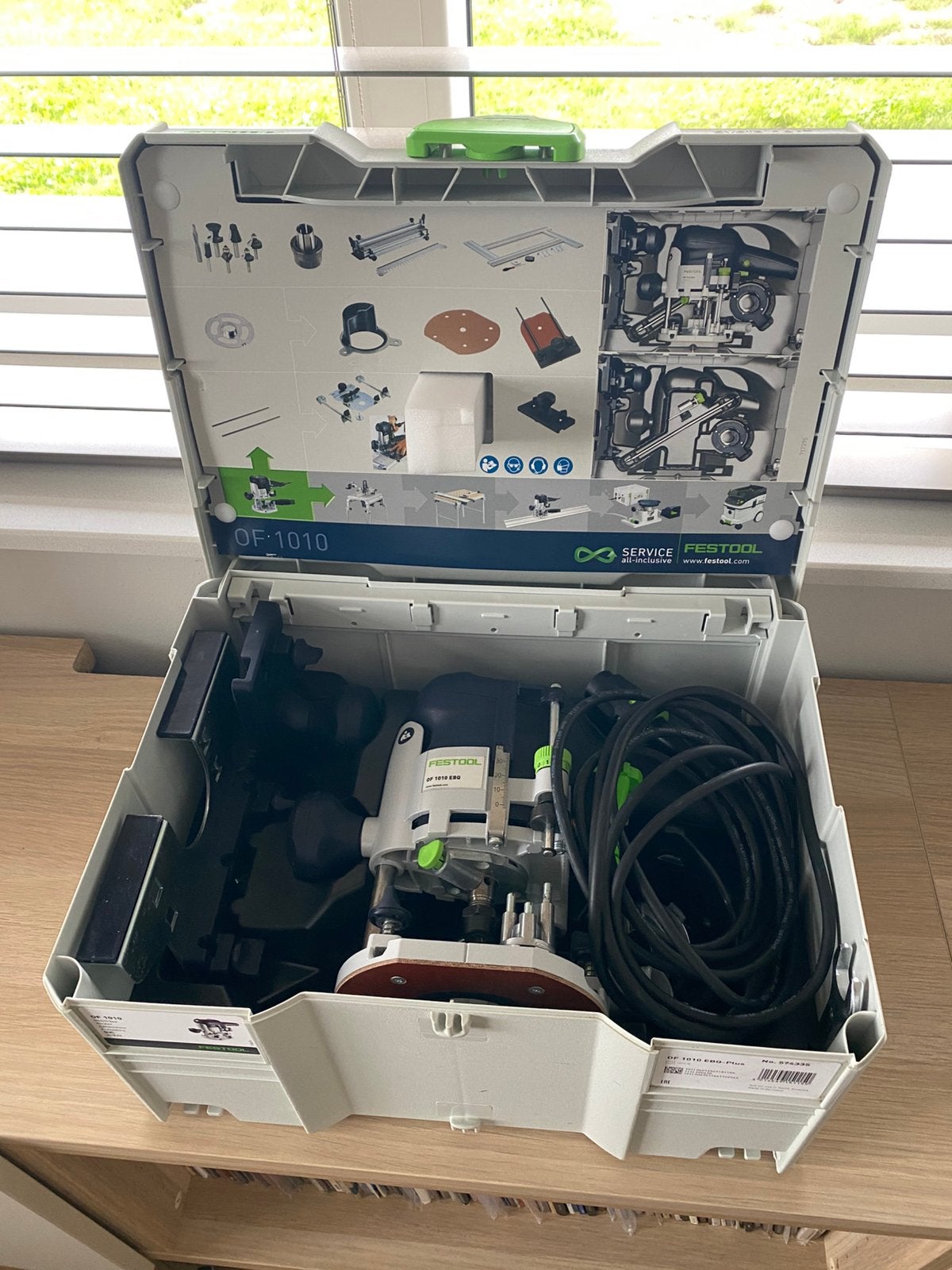 Festool OF 1010 EBQ Bovenfrees, Doe-het-zelf en Verbouw, Gereedschap | Freesmachines, Ophalen of Verzenden, Zo goed als nieuw