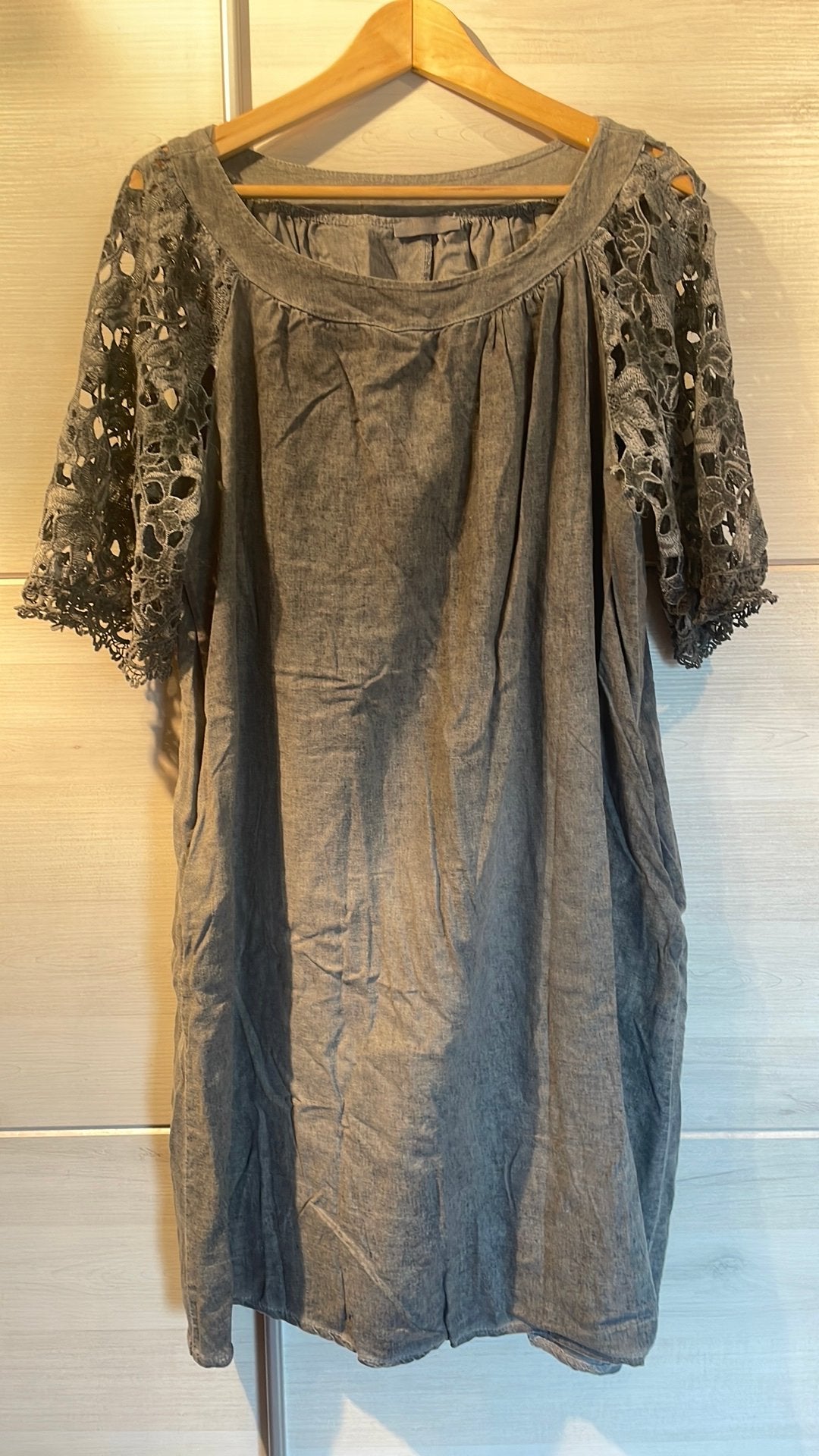 Leuke jurk 46, Kleding | Dames, Grote Maten, Verzenden, Gedragen, Zwart, Jurk